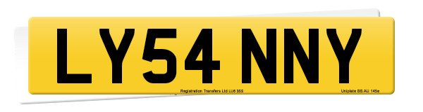 Registration number LY54 NNY